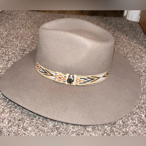 VINTAGE TAN CHARLIE ONE HORSE WOOL COWGIRL HAT - Picture 5 of 8